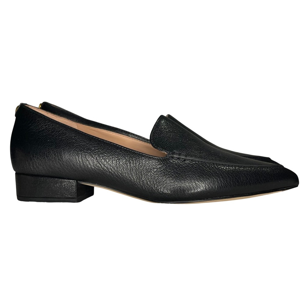 Cole Haan Womens Size 6B Black Vivian Pointed Toe Loafers Pebble Leather